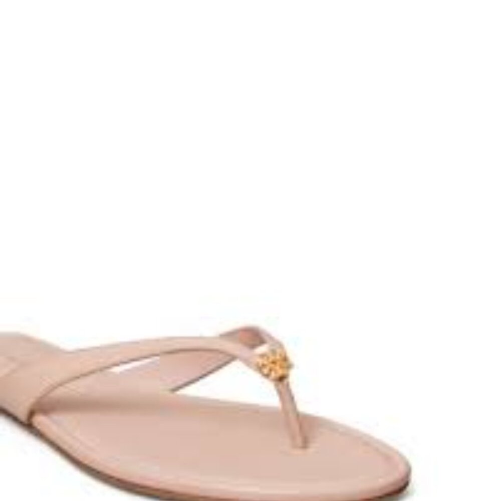 NIB Tory Burch Capri Classic Flip Flops Shell Pink